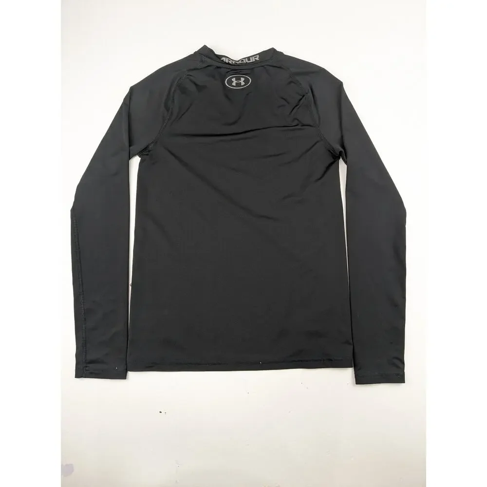 Under Armour Black LS Heatgear Base Layer Shirt - Youth Large